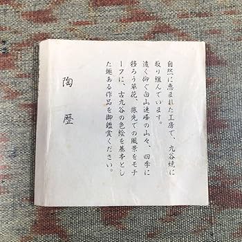 Amazon.co.jp: 『立夏うー特価』 九谷焼 古九谷風 松浦慎弥 『色銘 美